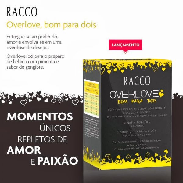920 Overdose bom para dois 4 unid. 20g cada